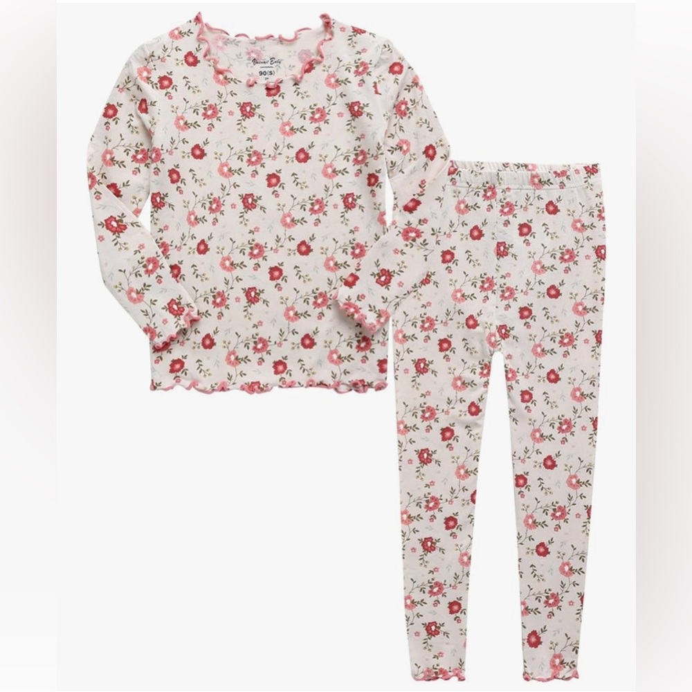 Vaenait Baby - Soft Comfy Modal Tencel PJs - Floral - Size: 4-5T